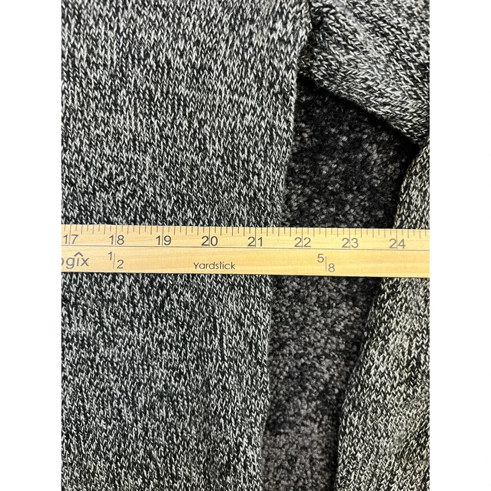 Merona Mens XL‎ Gray Marled Knit Button Mock Neck Long Sleeve Pullover Sweater